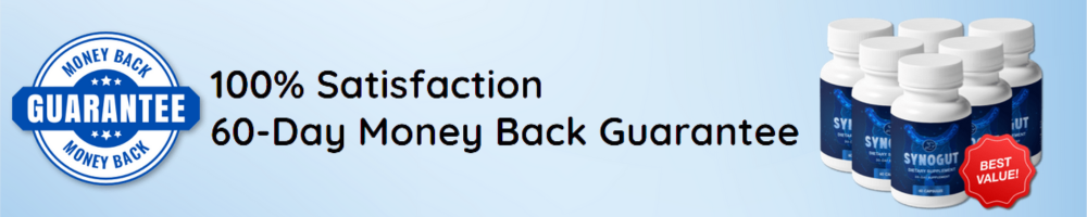 SynoGut 60-Day Money Back Guarantee