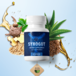 SynoGut Bottle Image with Blue BackGround Image